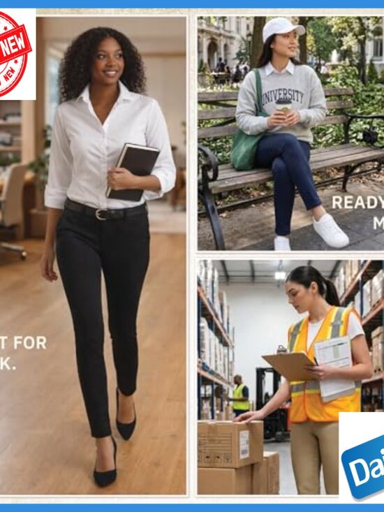 Mid-Rise Skinny Stretch Twill Work Pants, Contour Waistband - Picture 2 of 7